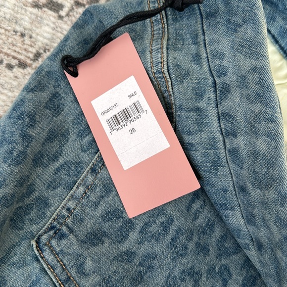 NWT Seven for all Mankind Jen 7 Ankle Skinny in Sunrise Leopard - Picture 10 of 13